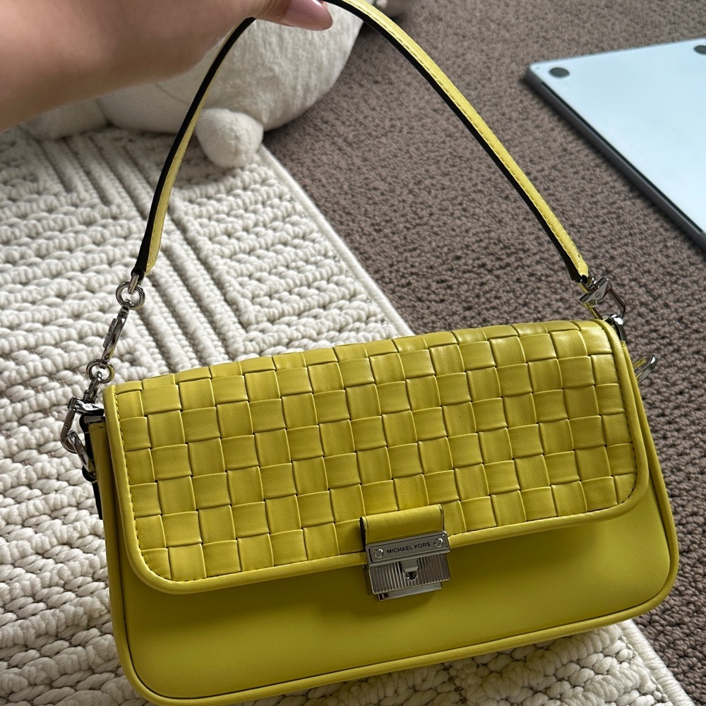 Michael Kors yellow shoulder bag